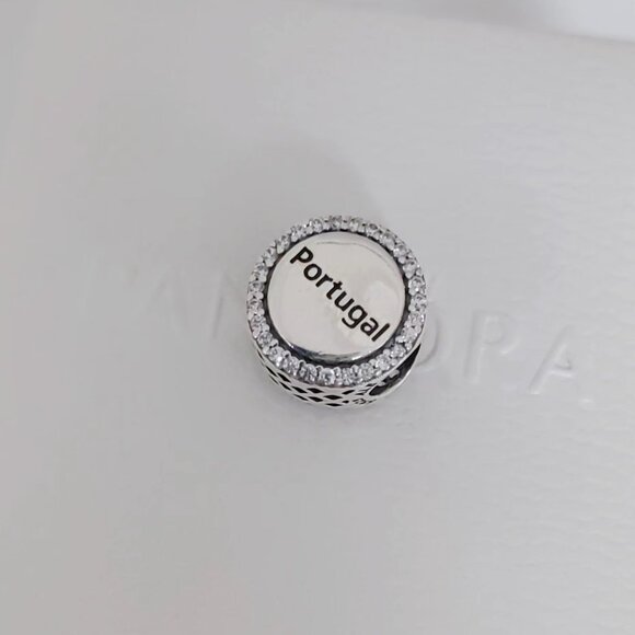 Pandora Portugal Flag Charm Bead Travel Pendant S925 Silver with box - Picture 3 of 6